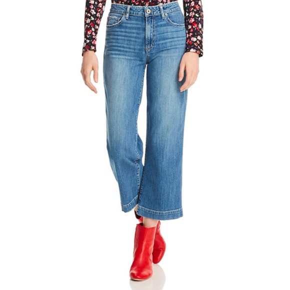 PAIGE Denim - Paige | Nellie Crop Wide Leg Jeans in Leigh Size 31